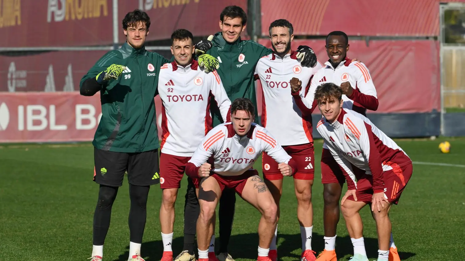squadra vincente trigoria allenamento