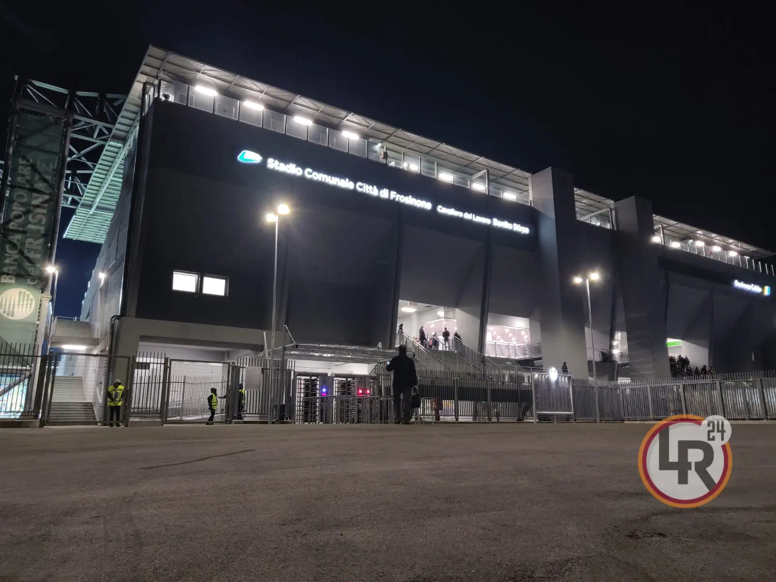 stadio benito stirpe esterno frosinone roma 230219