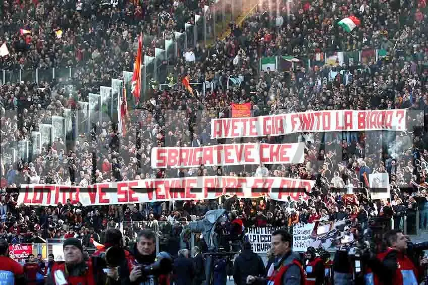striscione derby mancini 9 2 14