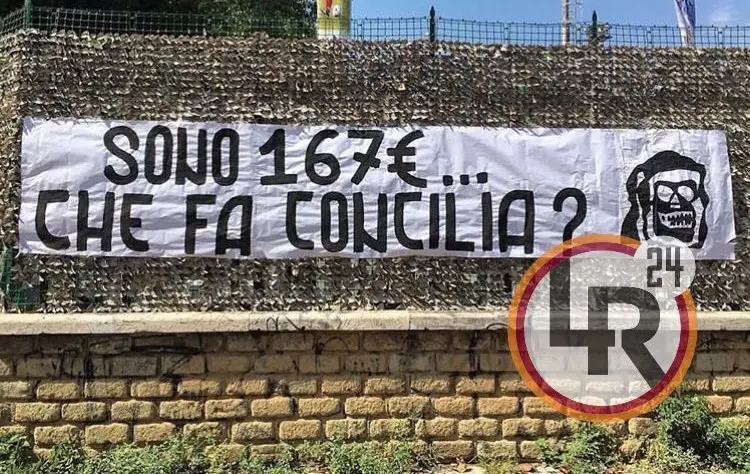 striscione fedayn multe
