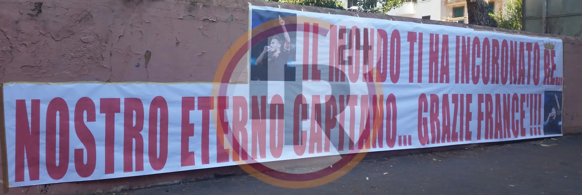 striscione totti 3 10 2014