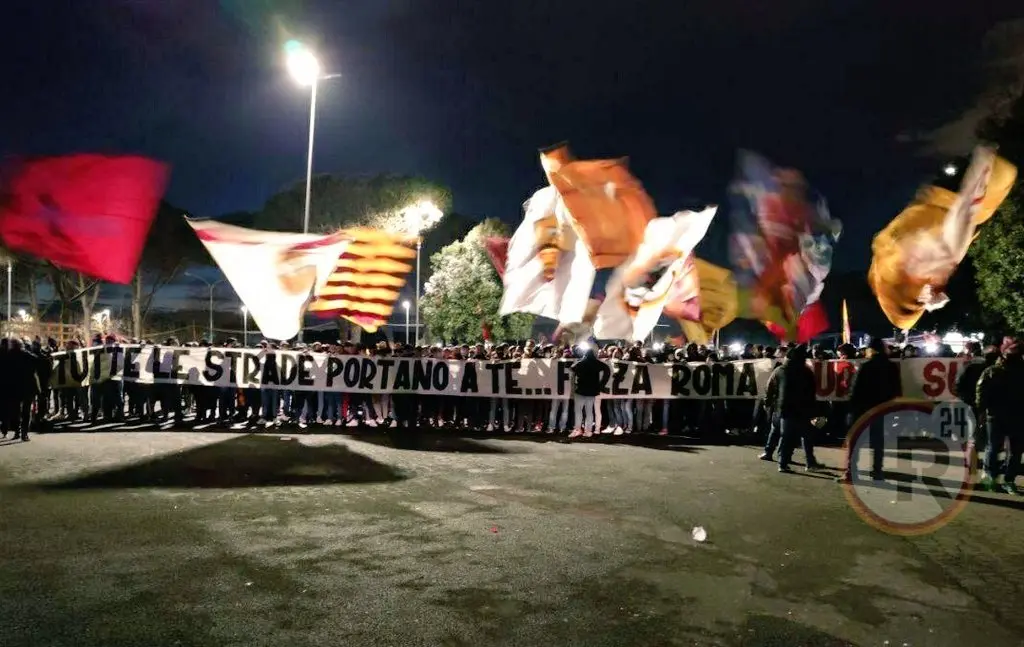 striscione trigoria