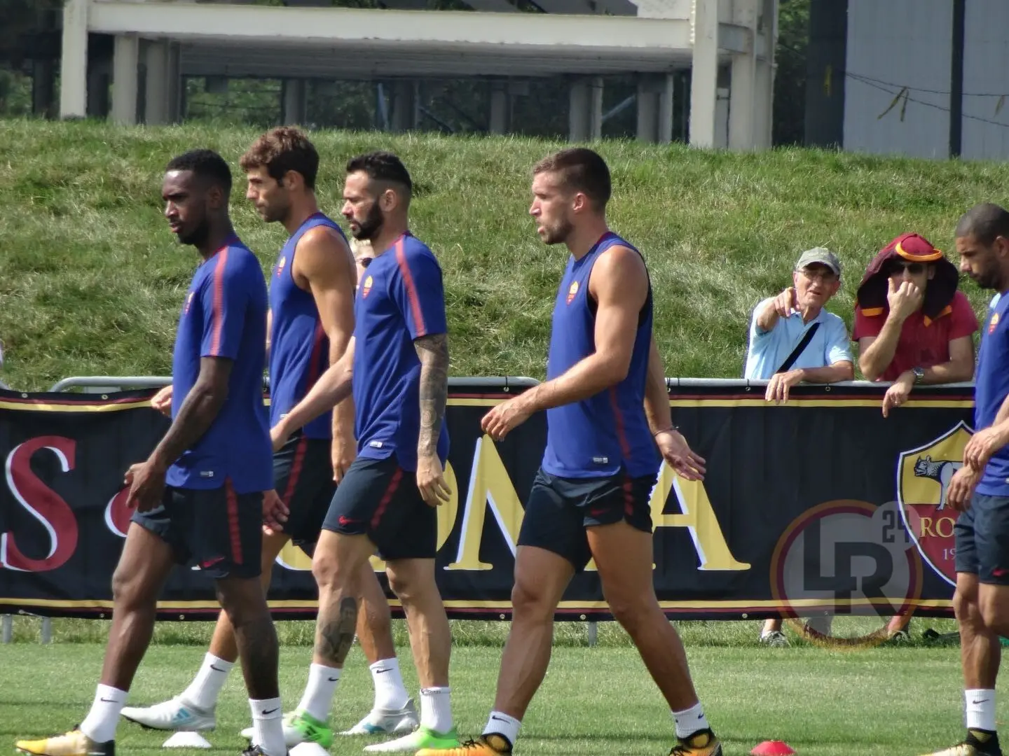 strootman castan fazio gerson allenamento quarto giorno detroit