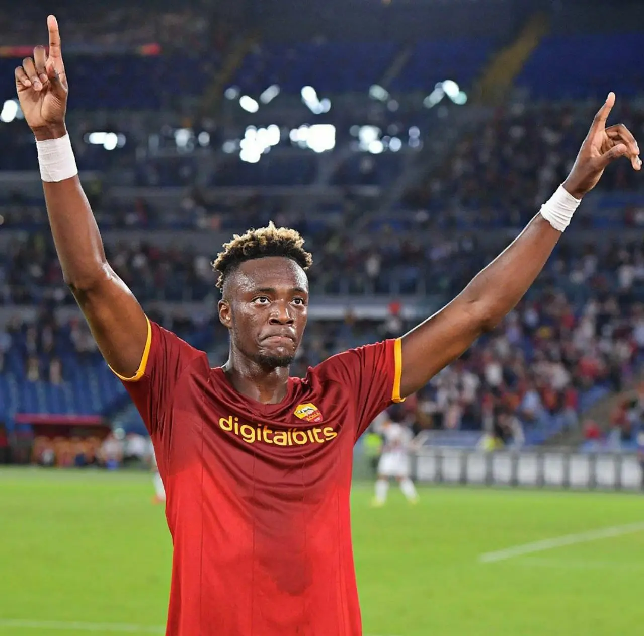 tammy abraham roma udinese esultanza