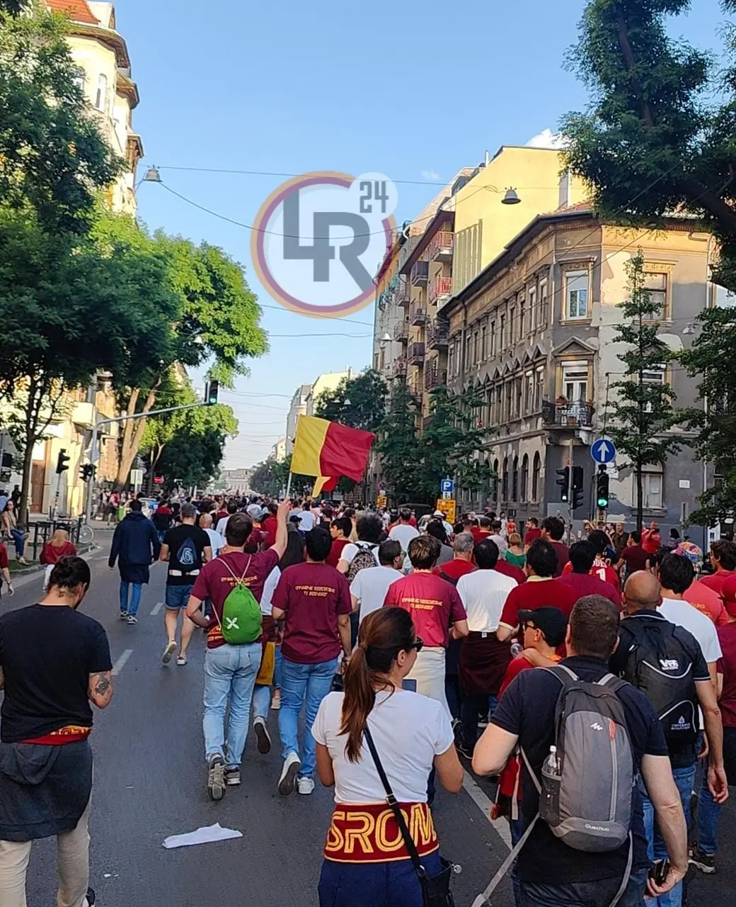 tifosi corteo budapest 1
