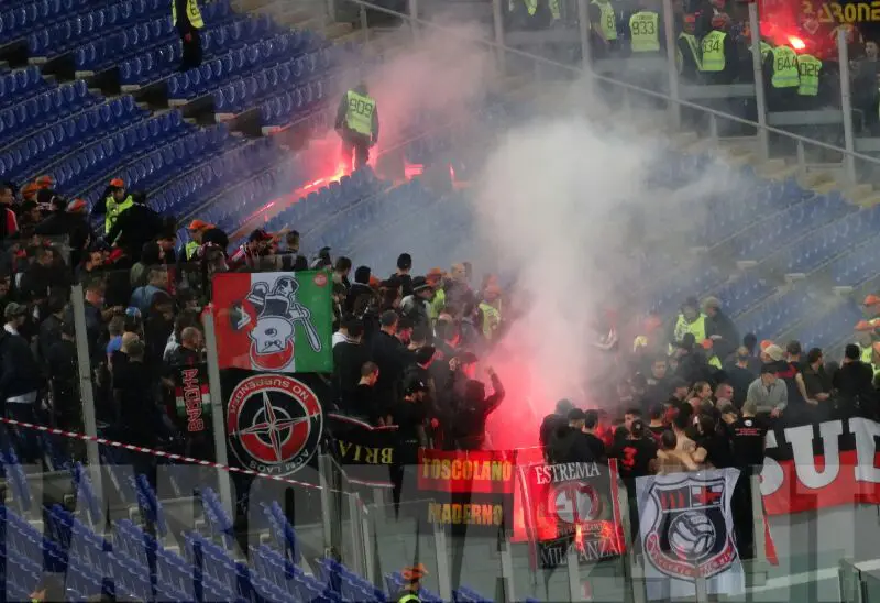tifosi milan settore ospiti