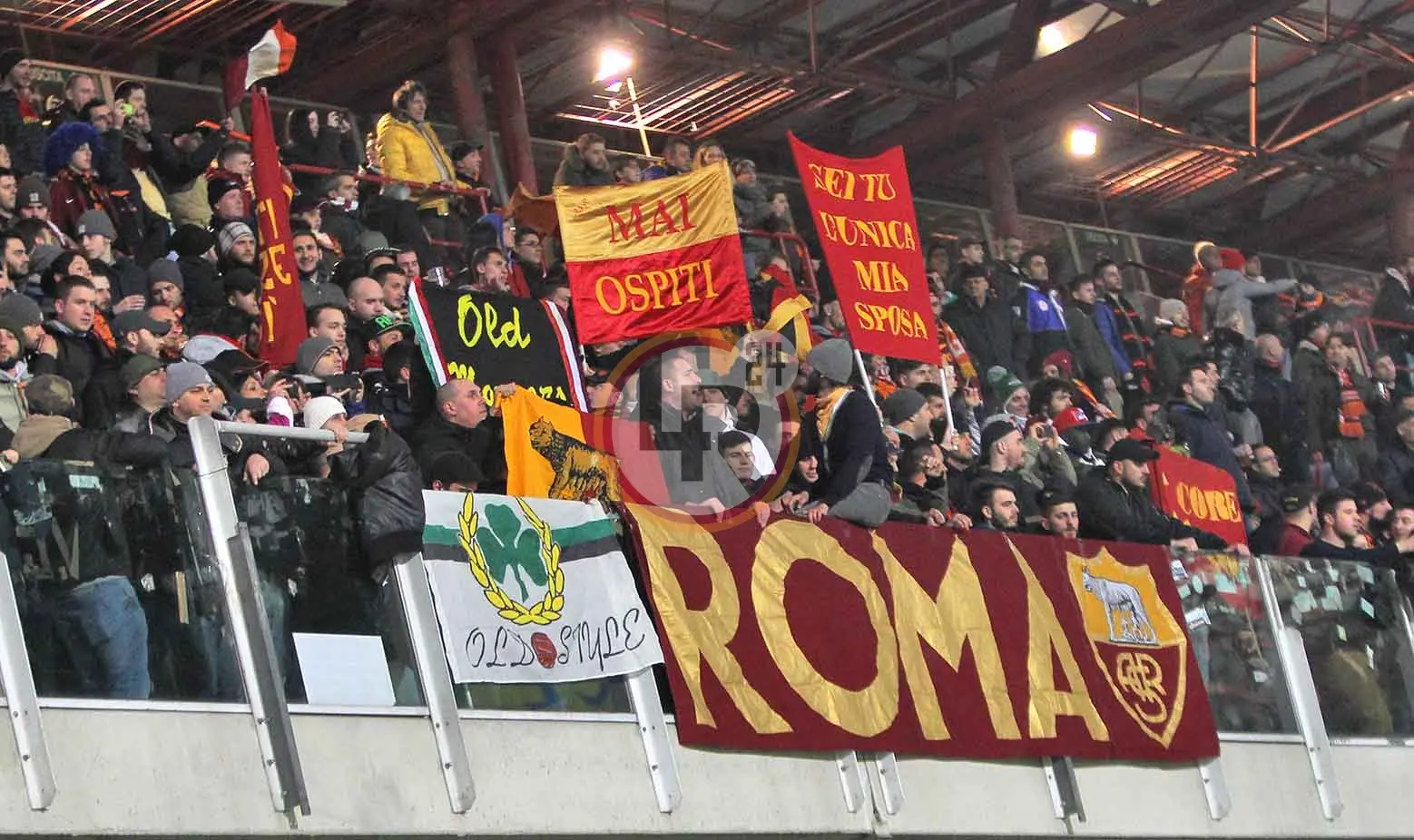 tifosi roma giallorossi trasferta foto gino cesena roma 22032015