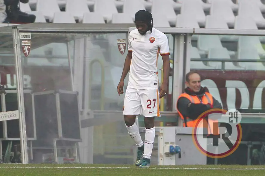 torino roma gervinho infortunio