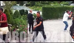 totti arrivo riscone 050712