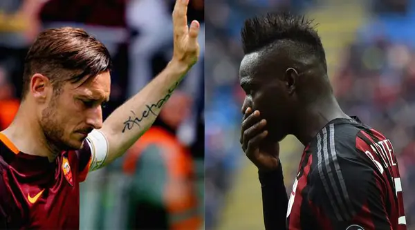 totti balotelli immagine sfida