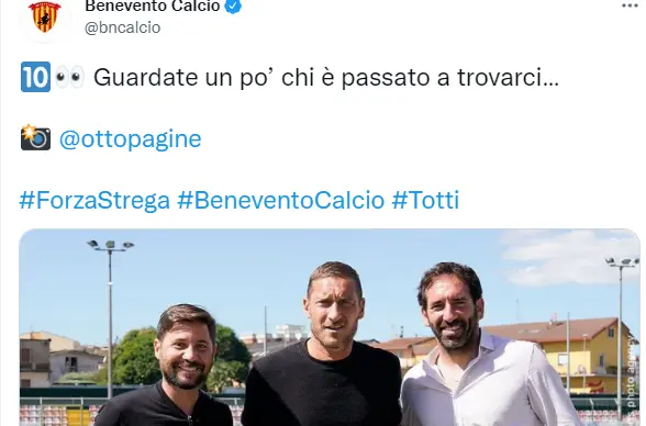 totti benevento
