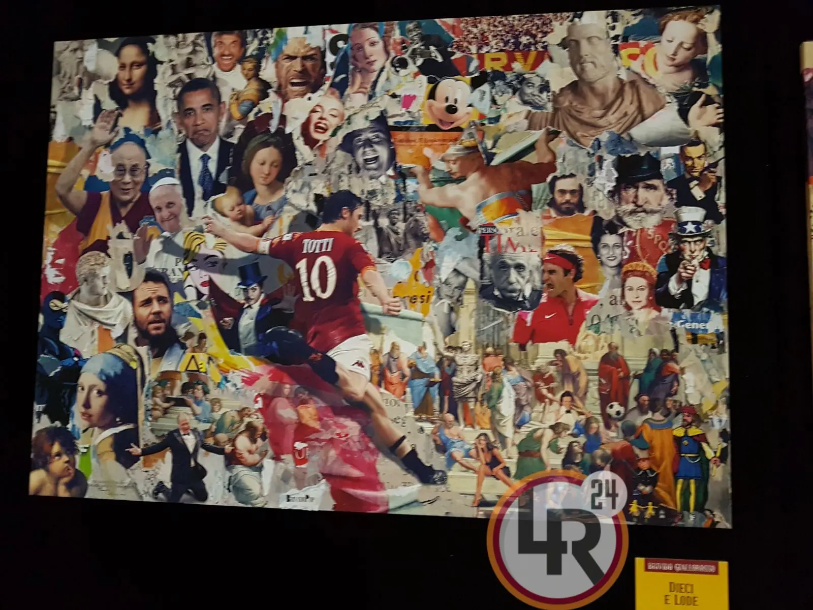 totti calcia esposizione brivido giallorosso