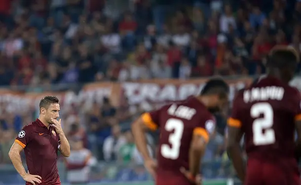 totti mani in bocca bayern monaco 221014