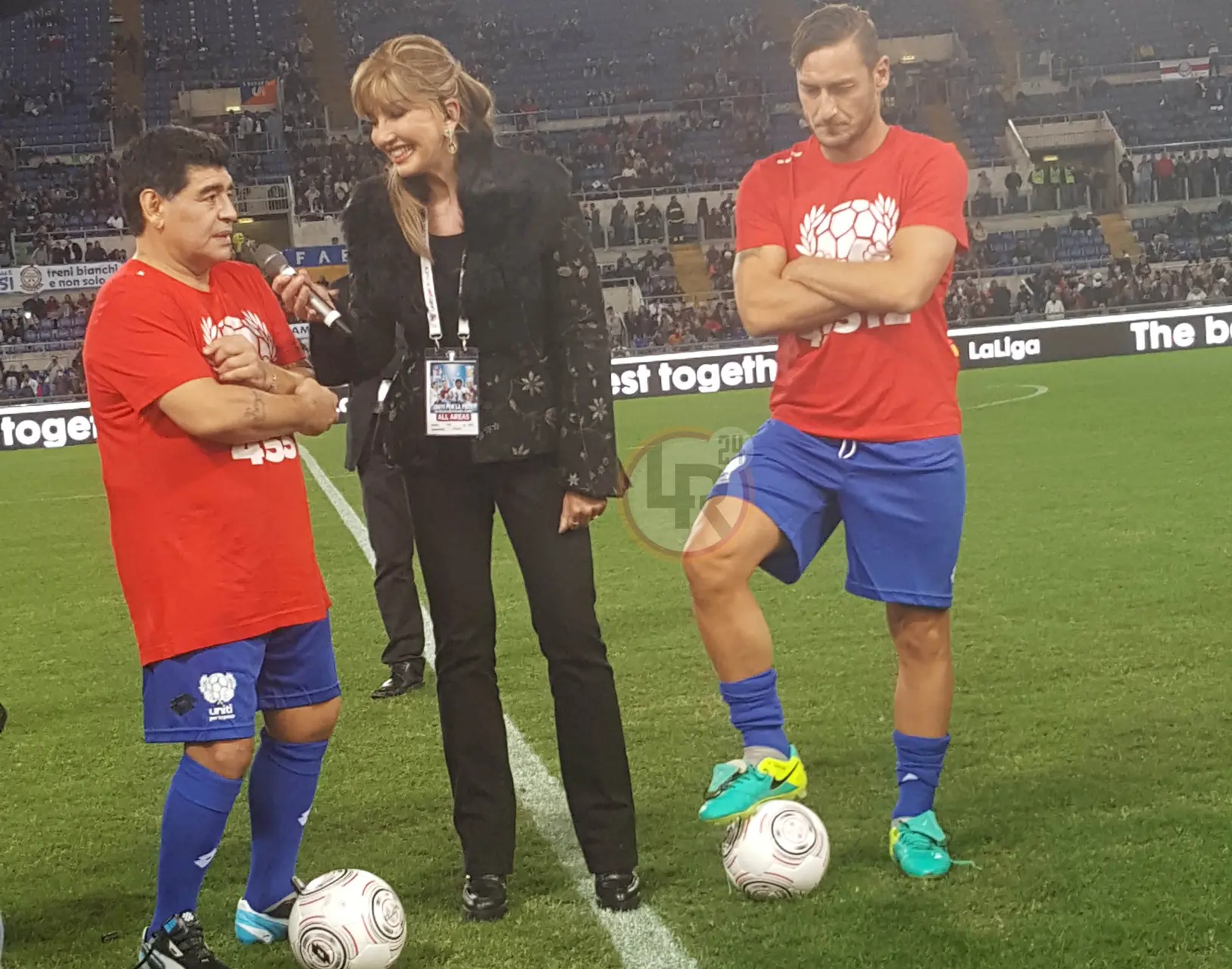 totti maradona partita pace 2