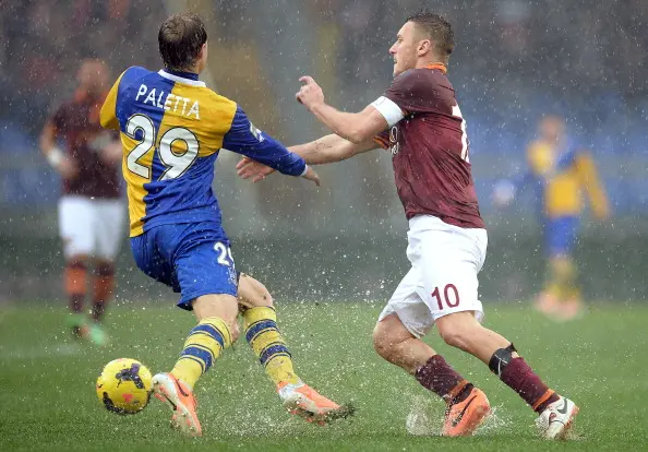 totti paletta roma parma