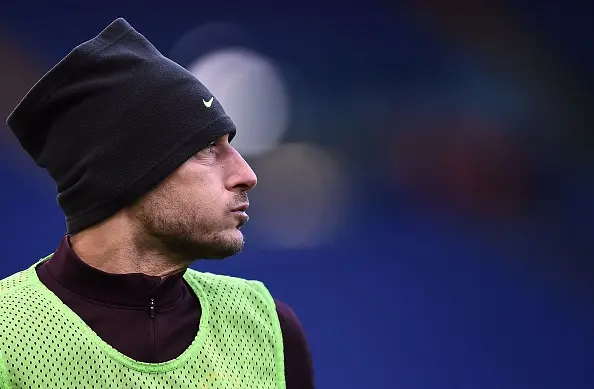 totti riscaldamento roma verona
