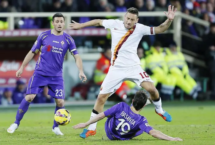 totti salta basanta fiore roma