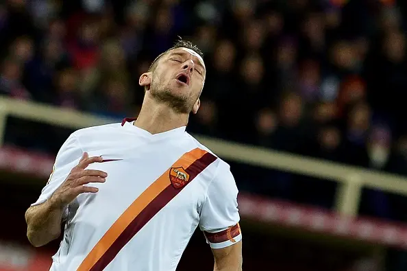 totti si dispera no nooo fiorentina roma 26012015