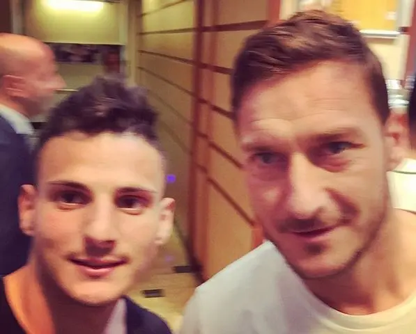 totti vialla stuart con falco foto falco instagram