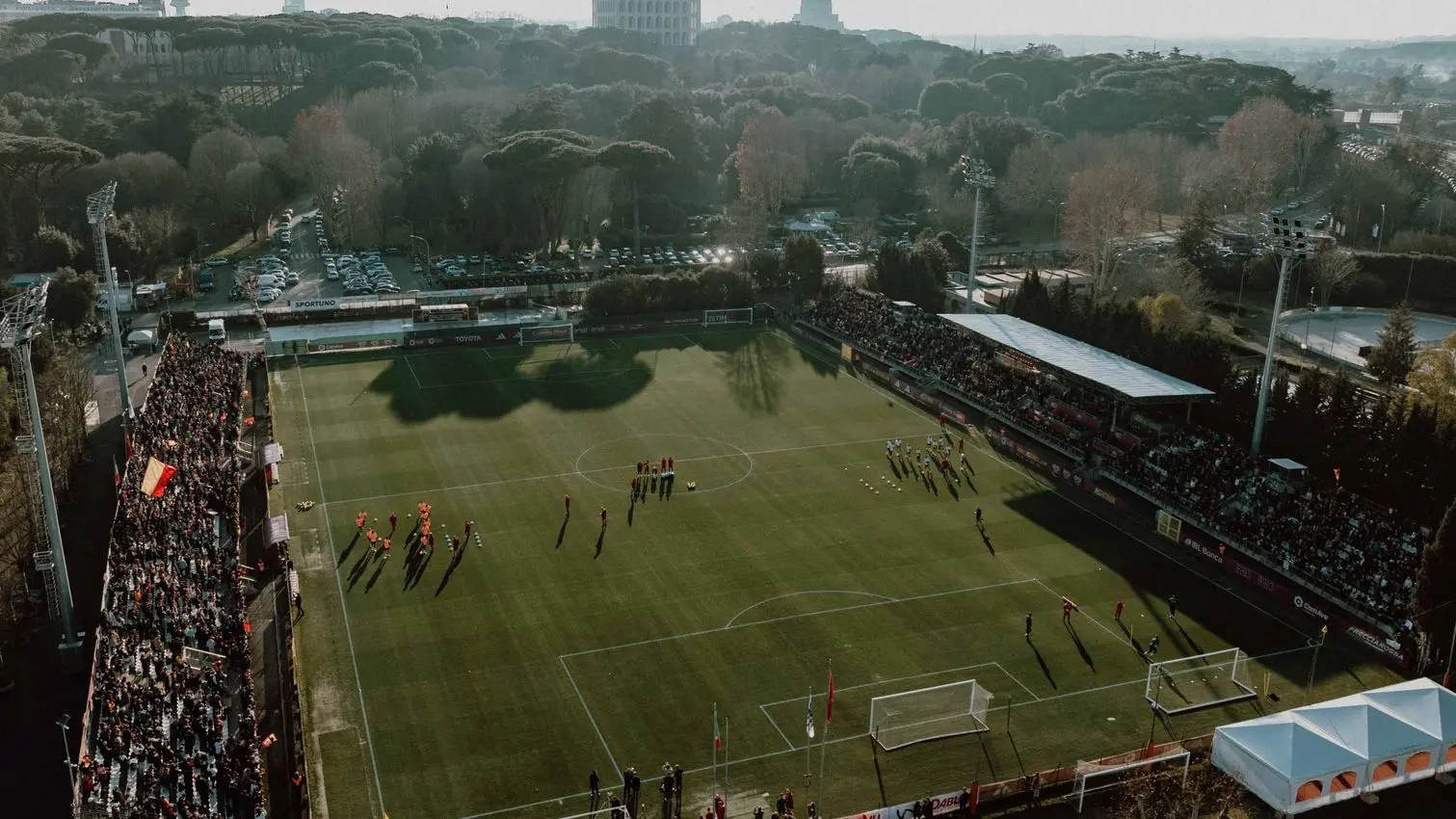 tre fontane allenamento