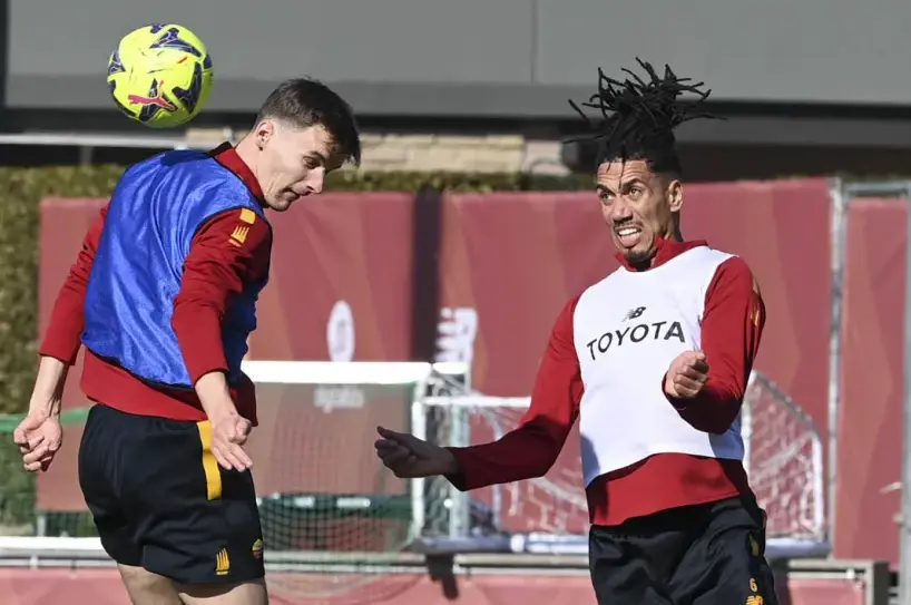 trigoria vigilia lecce roma llorente smalling