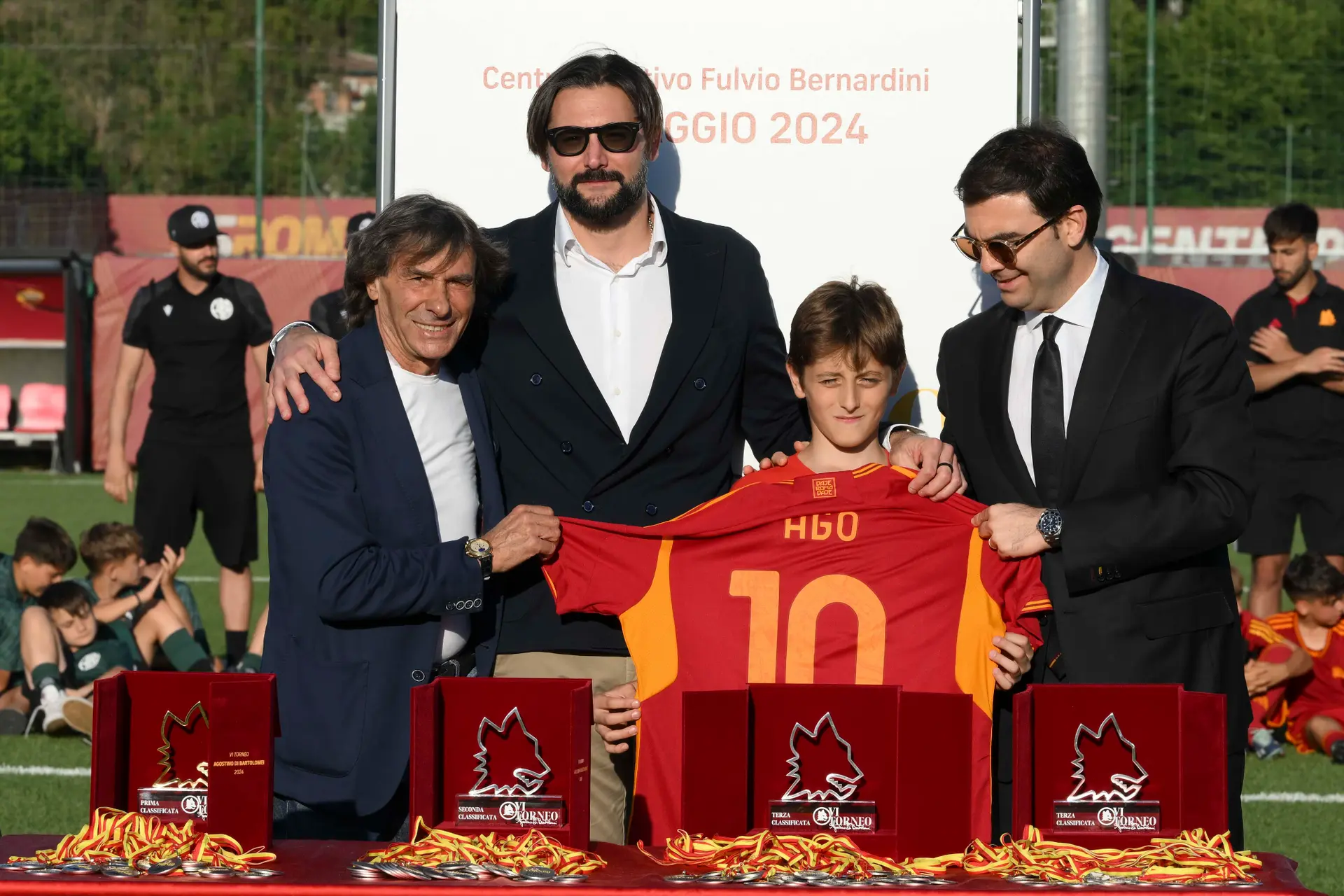 trofeo di bartolomei trigoria bruno conti e luca di bartolomei