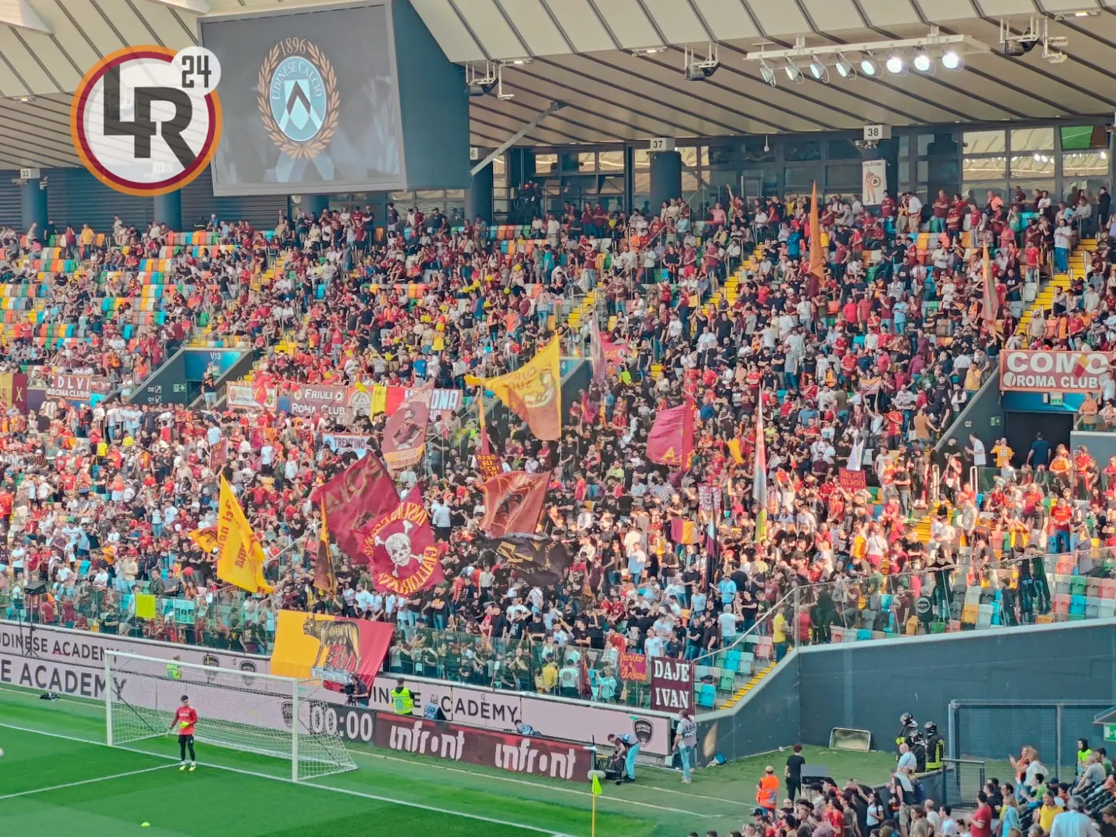 udinese roma settore ospiti