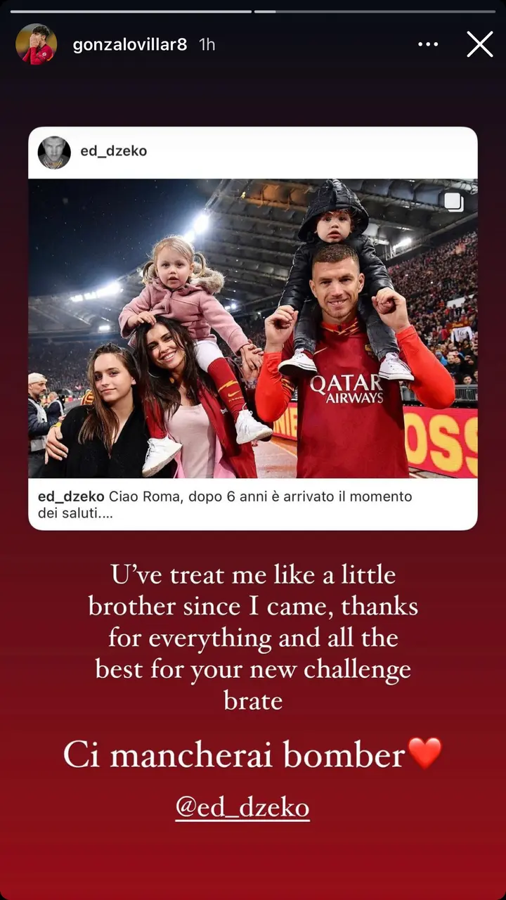 villar dzeko instagram
