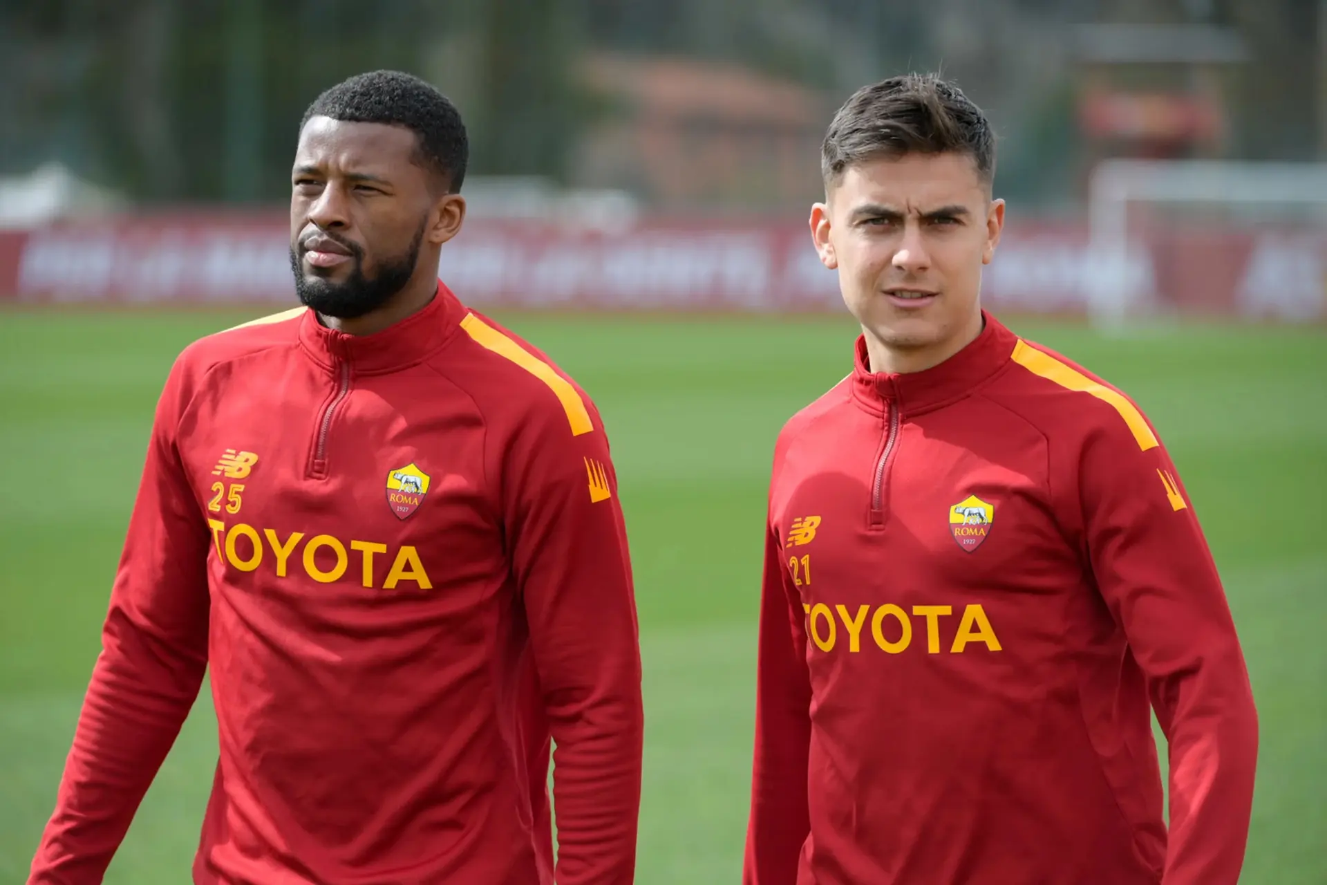 wijnaldum e dybala trigoria