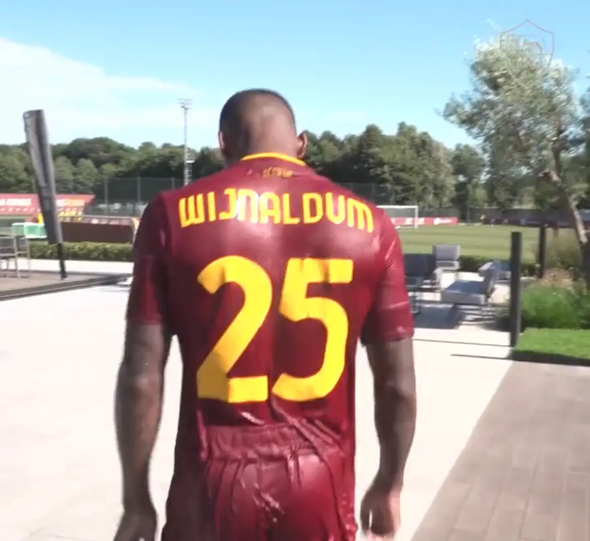 wijnaldum maglia e video asroma