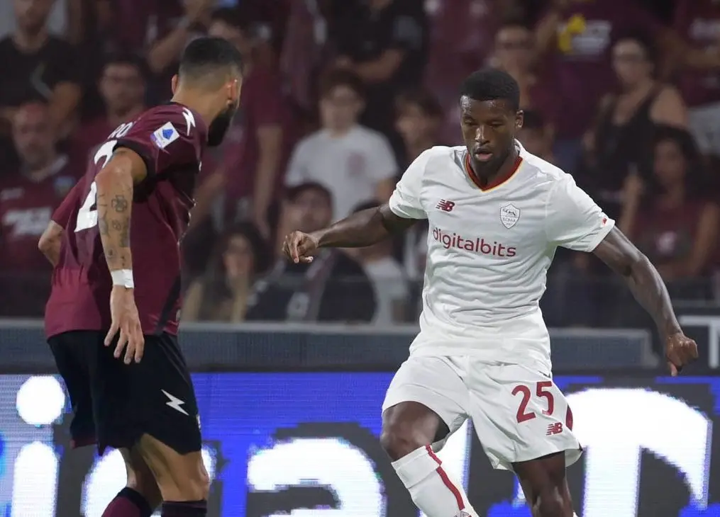 wijnaldum salernitana roma