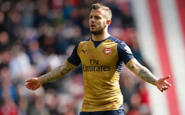 wilshere braccia larghe arsenal