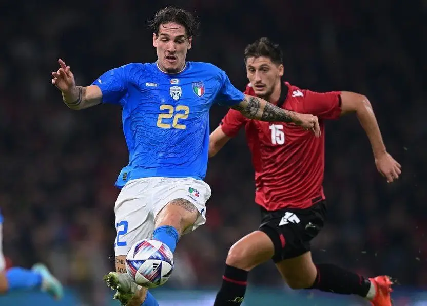 zaniolo kumbulla albania italia