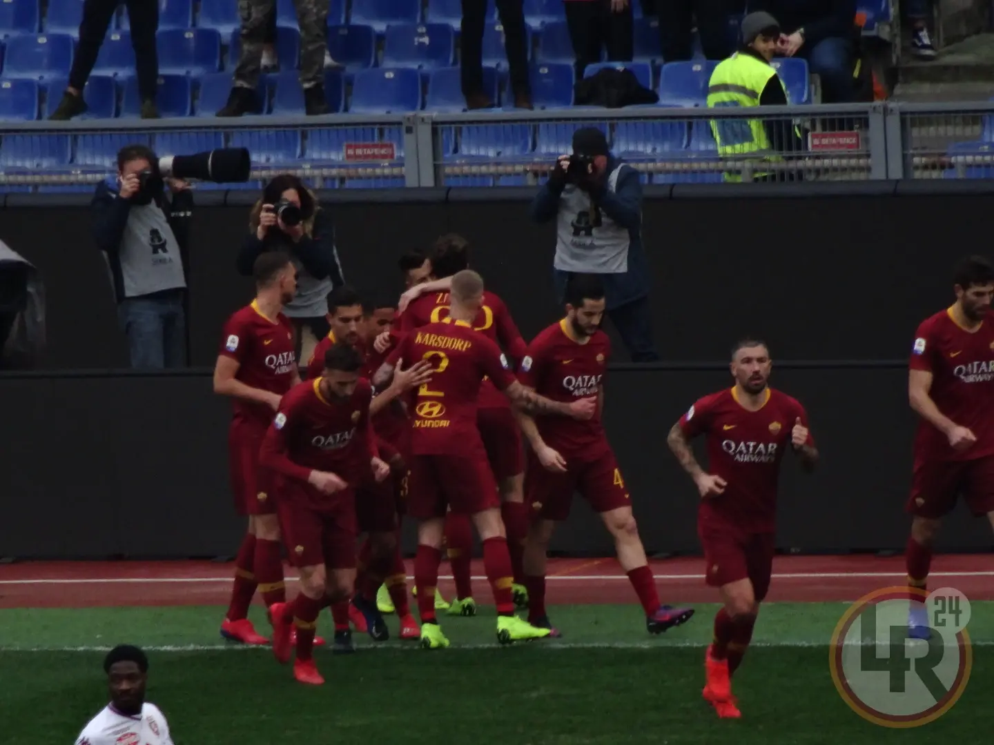 zaniolo roma torino esultanza 2