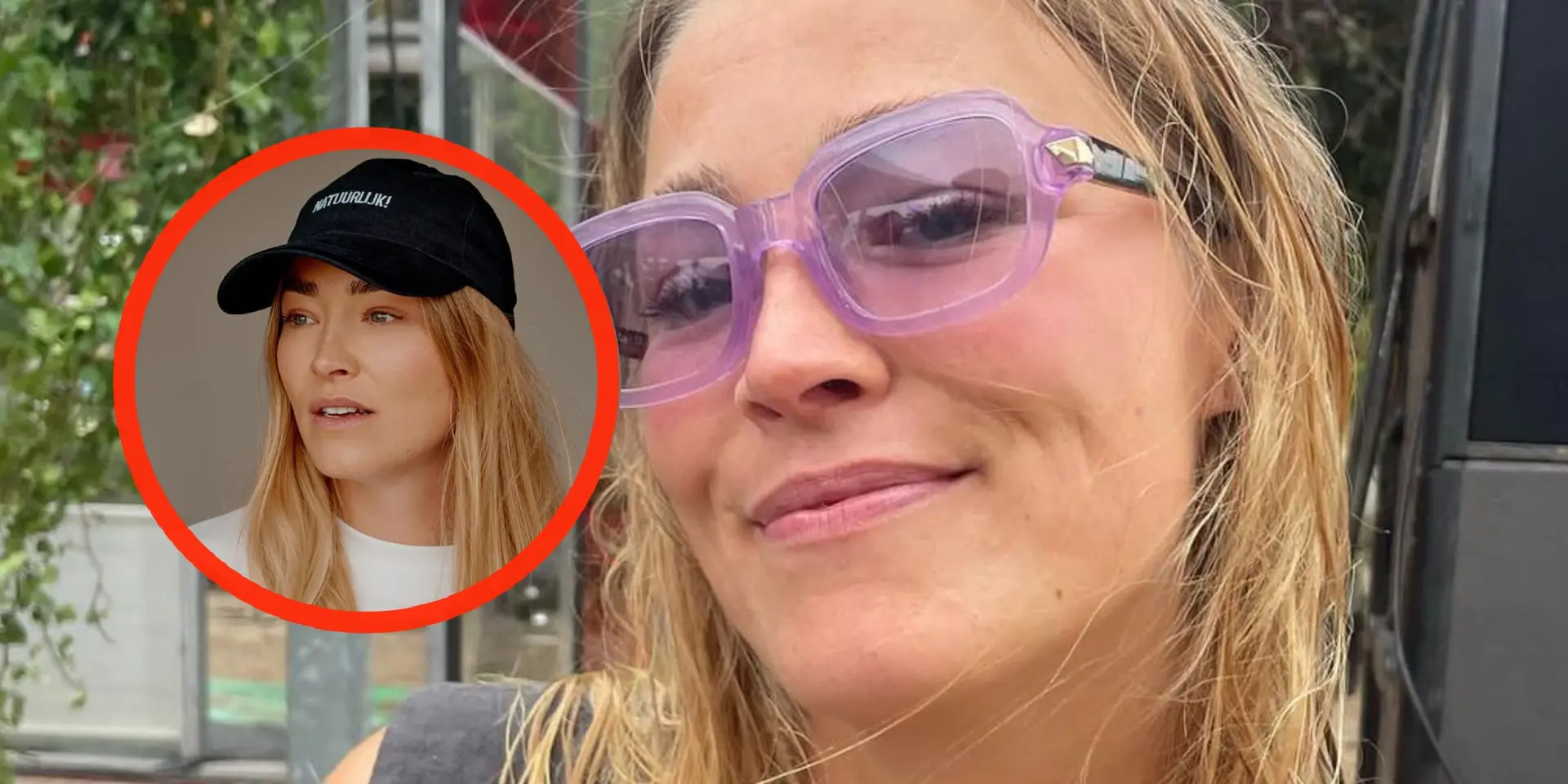broekloze geraldine kemper gooit haar benen wijd voor weinig verhullende foto