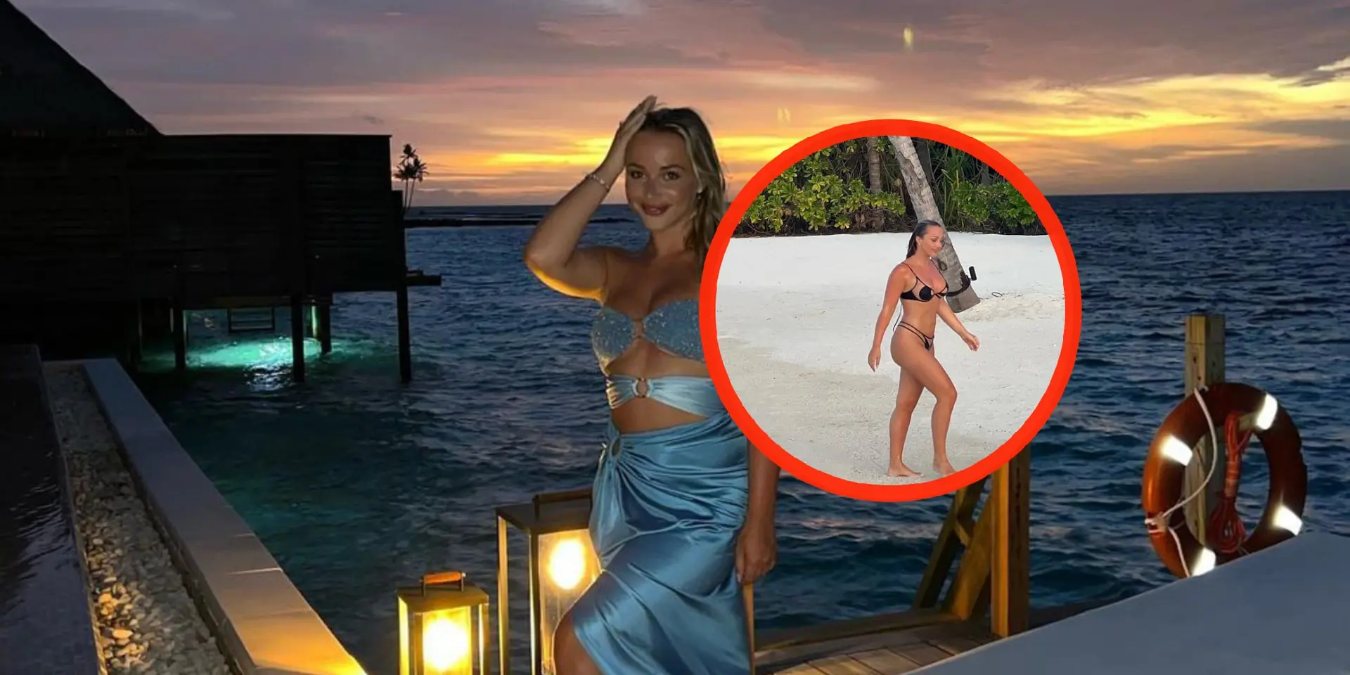 emma heesters draagt doorzichtige badkleding op deze stoute fotos