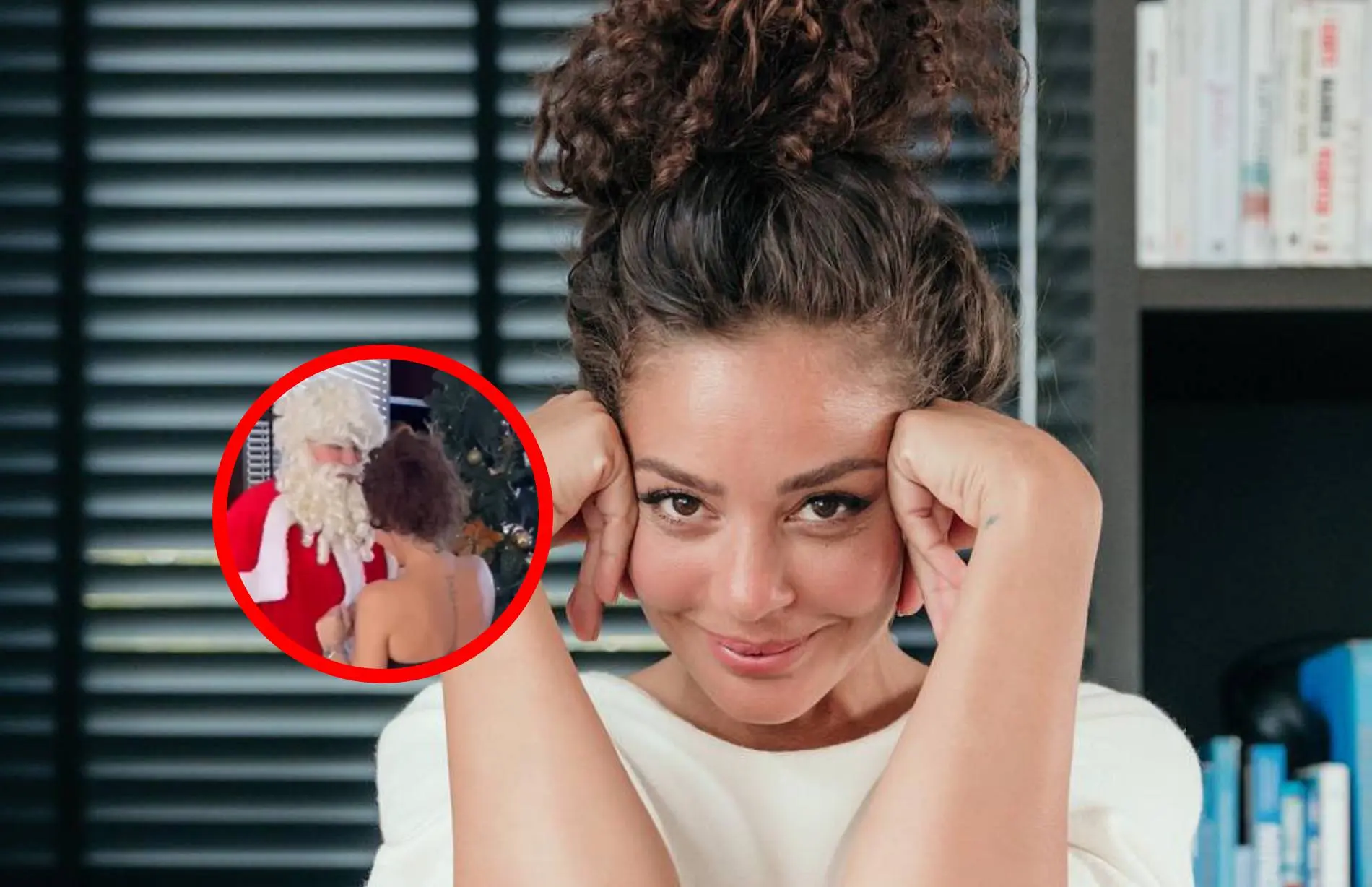 fajah lourens friemelt aan kerstman