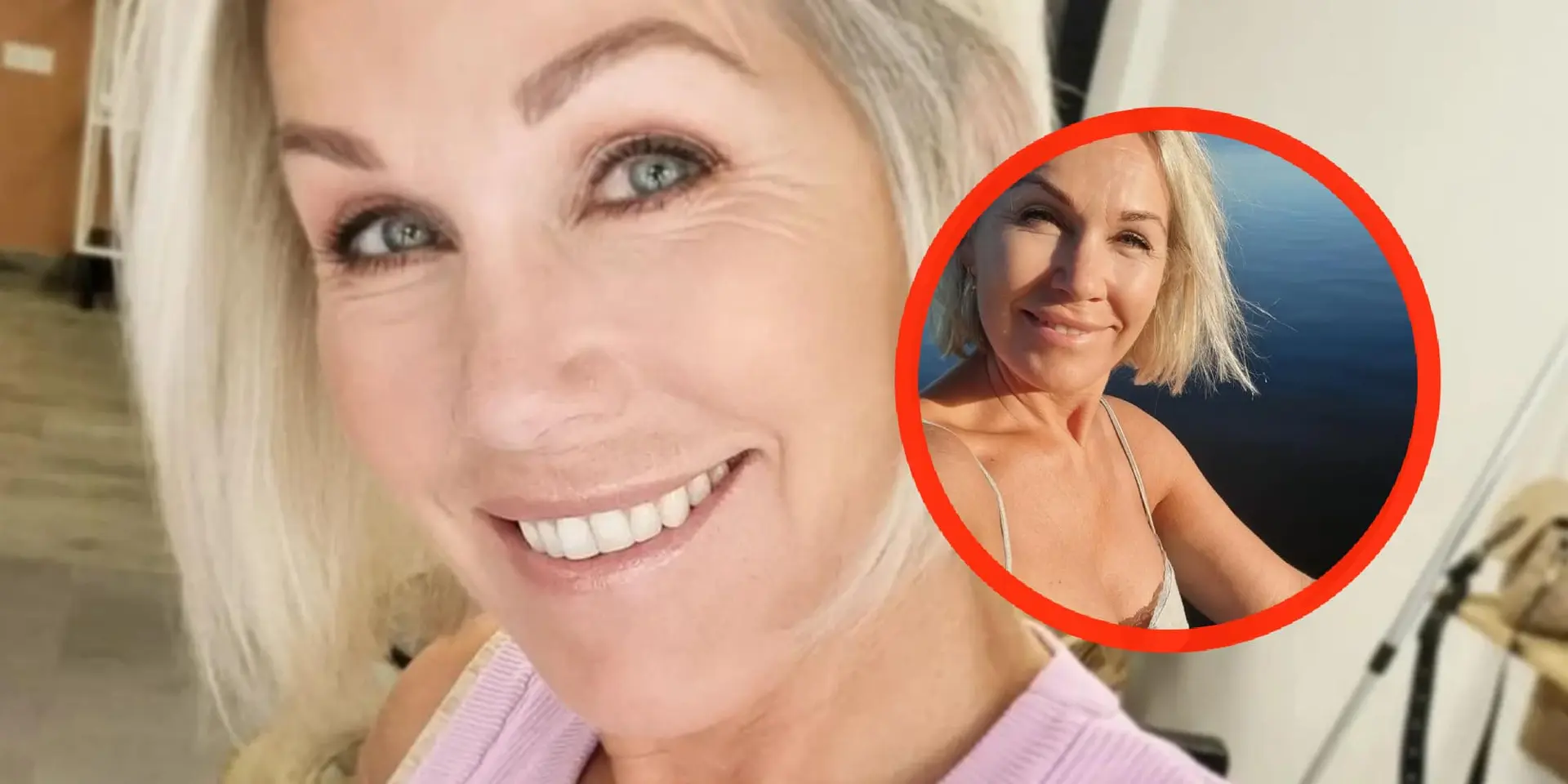 foto actrice tanja jess showt haar goedgevulde topje tijdens boottochtje