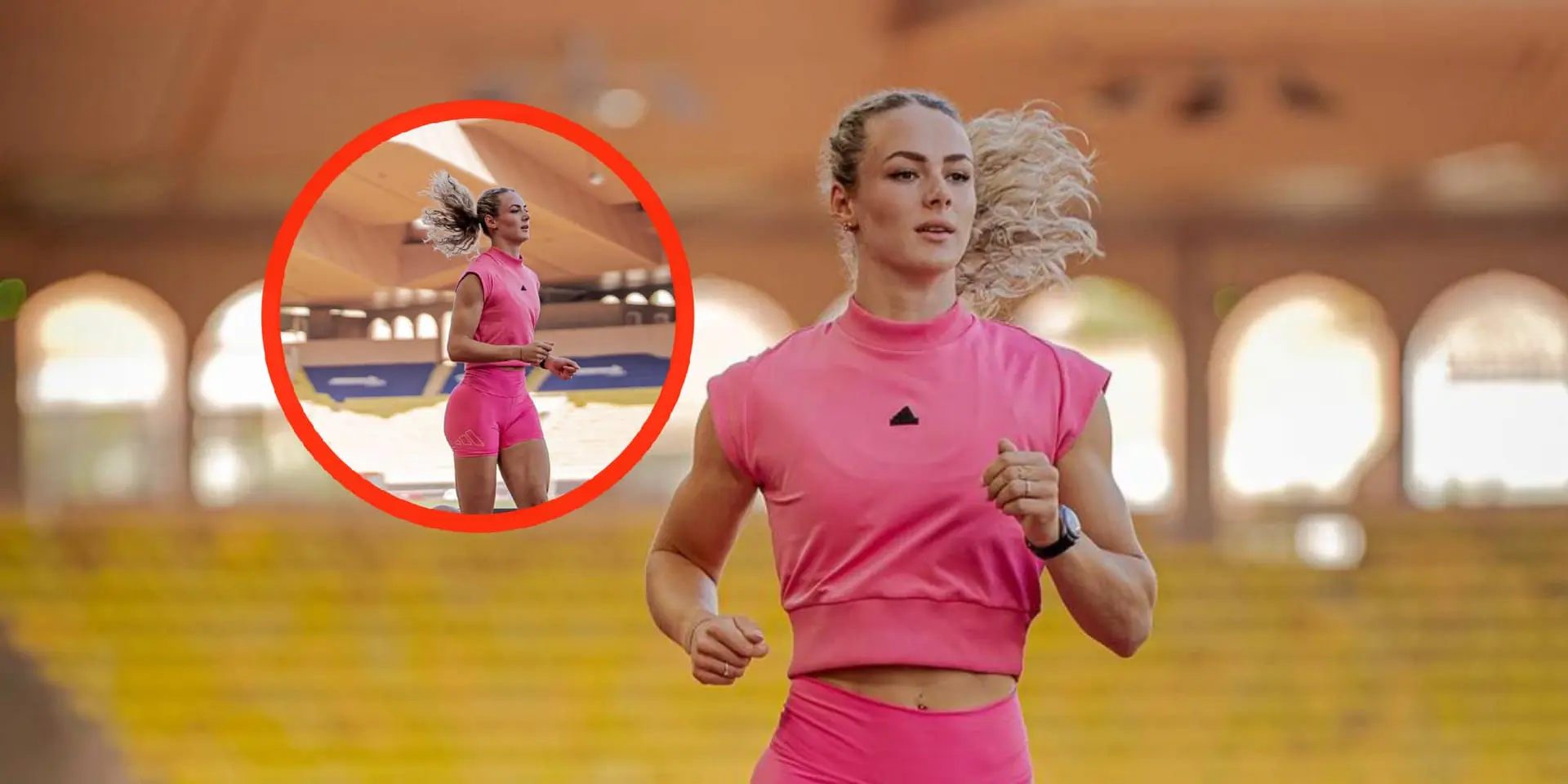 foto atlete lieke klaver laat haar kanonnen zien in heerlijk pakje