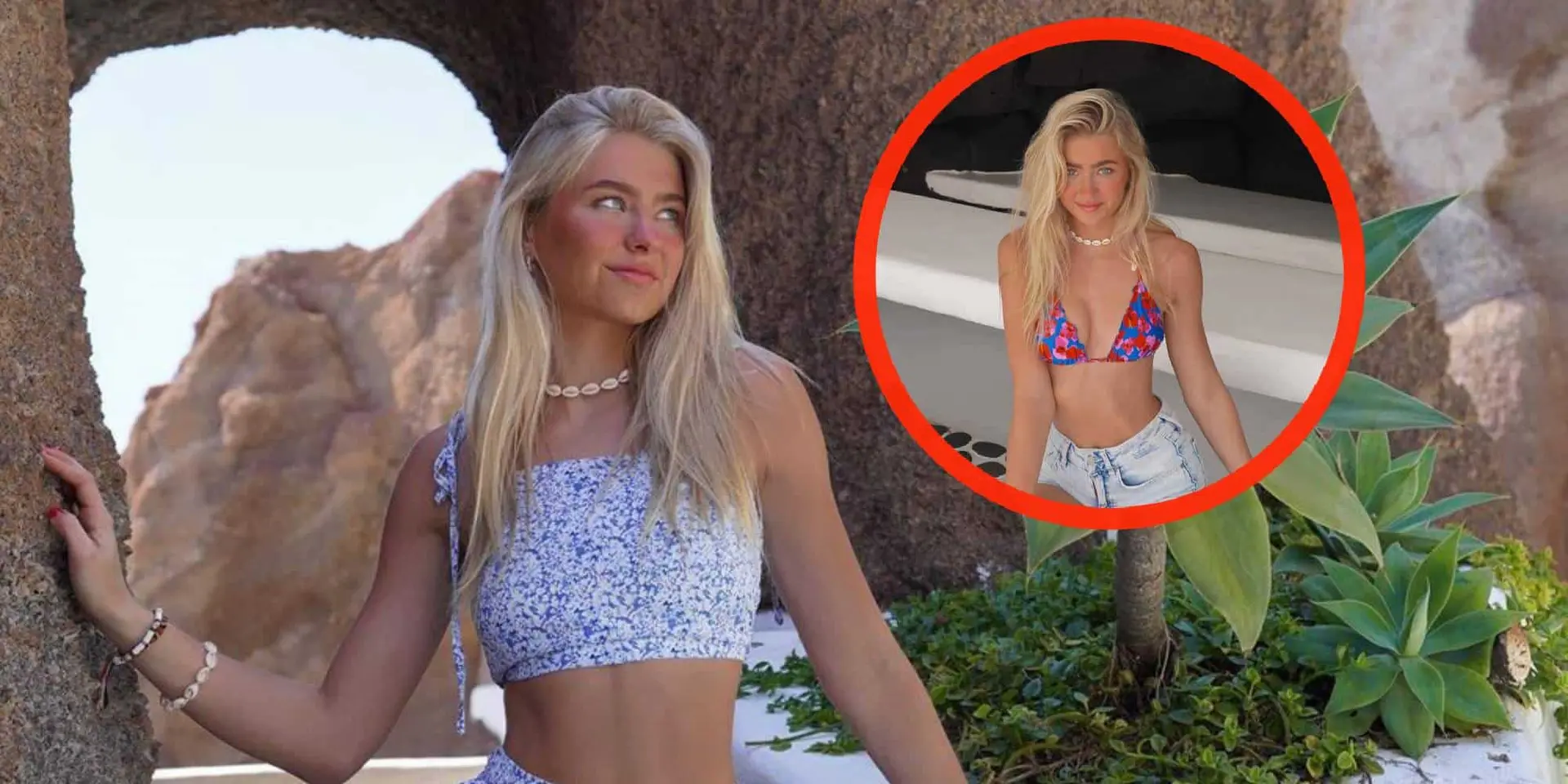 foto danique hosmar heeft het ontzettend warm in minimale outfit