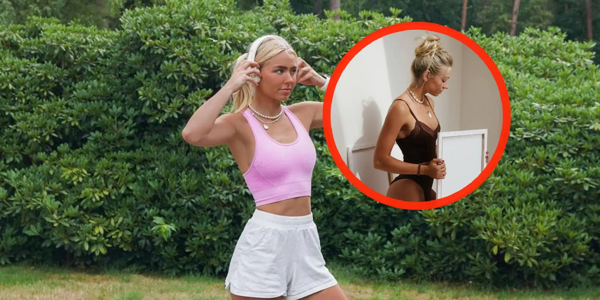 foto danique hosmar showt haar lijf in nietsverhullend setje