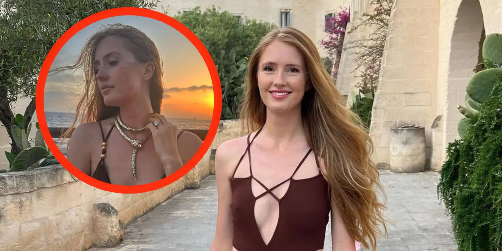 foto dj tiesto geniet van schaarsgeklede blondine tijdens zonsondergang