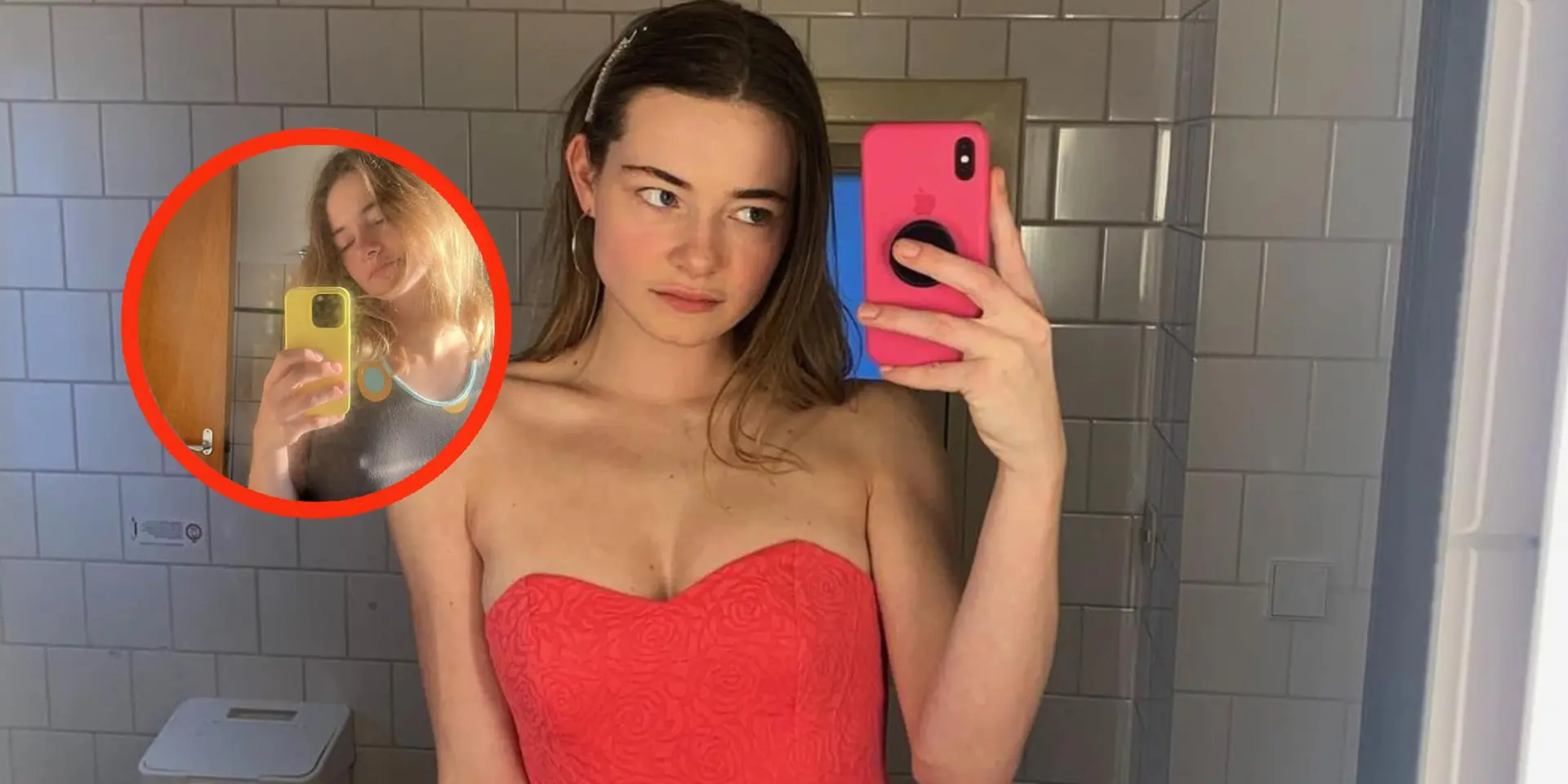 foto emma wortelboer prikt door haar flinterdunne nachtkleding heen