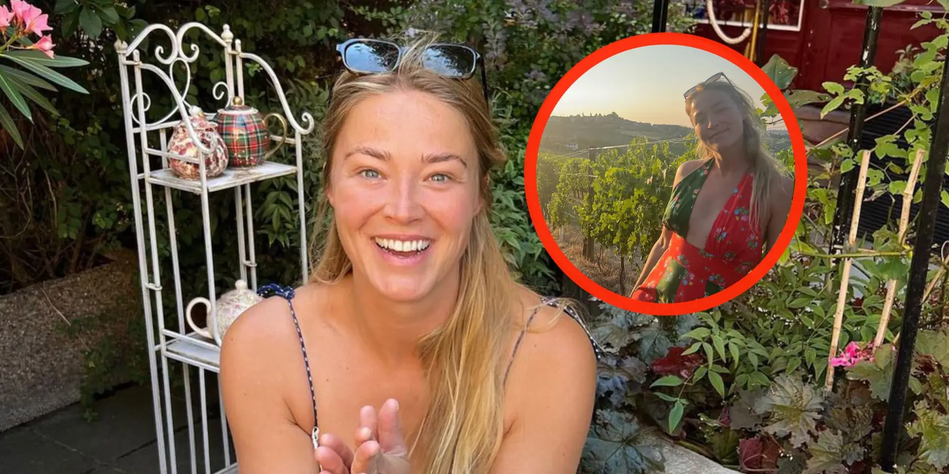 foto geraldine kemper laat haar achterwerk zien in zwembad