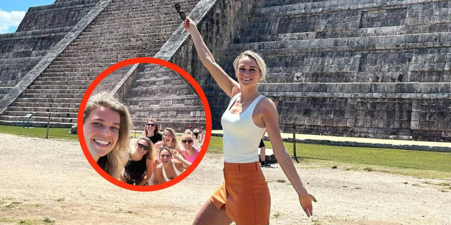 foto irene schouten zet haar mooie meiden in voor zonnig vakantiekiekje