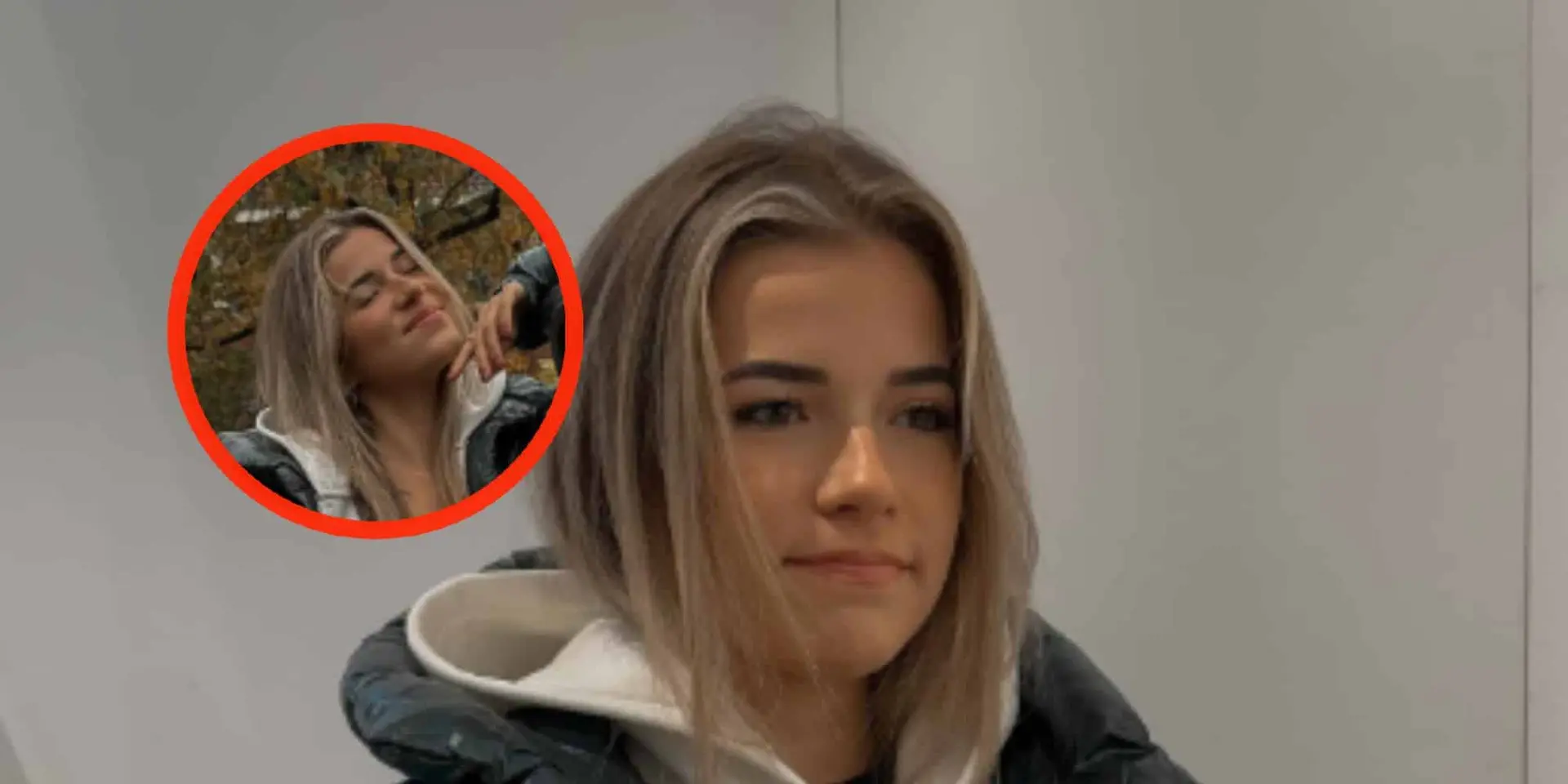 foto jade anna gaat in veel te weinig kleding het koude herfstweer in