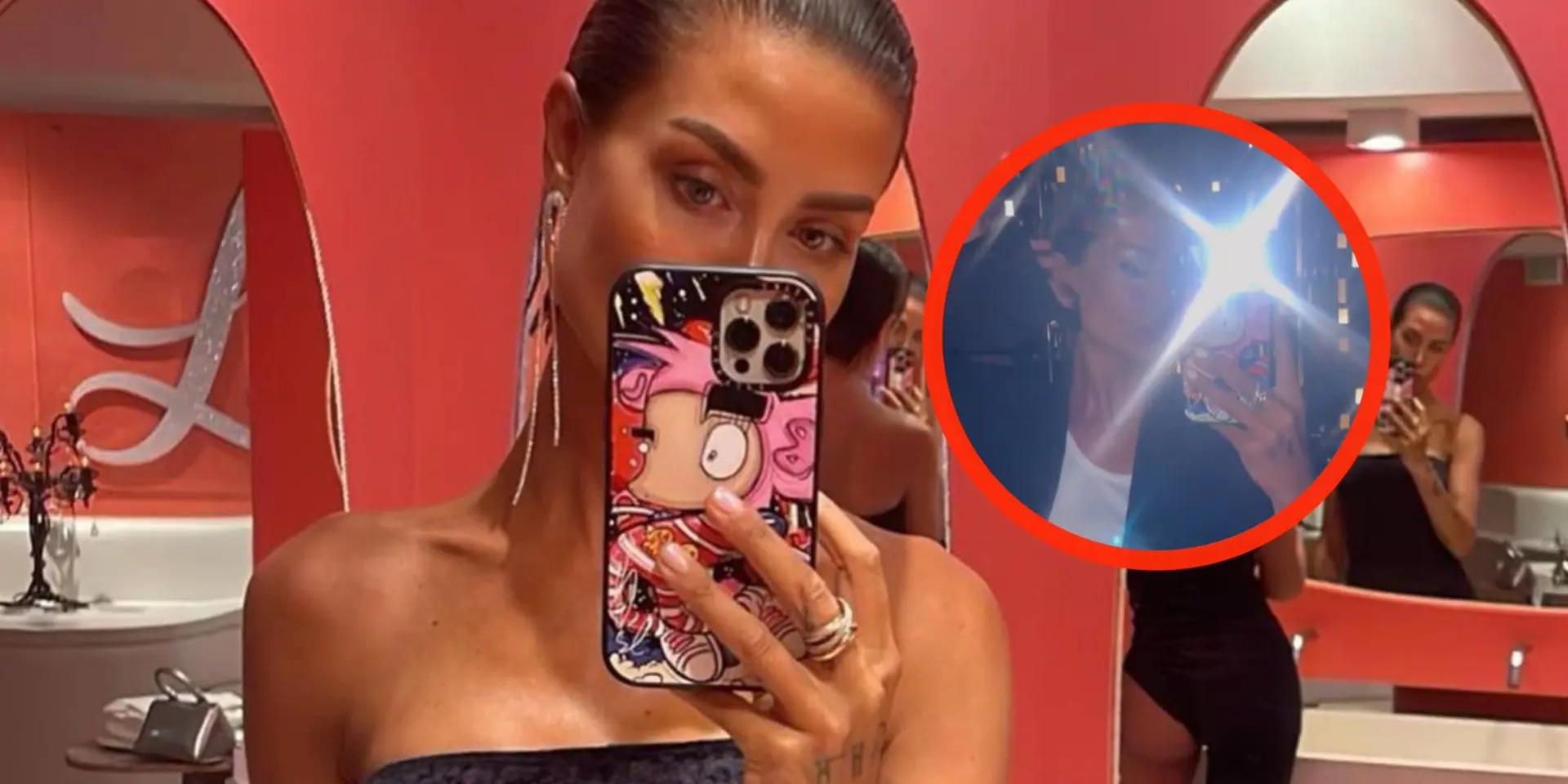 foto jaimie vaes laat zich van achteren beetpakken door nieuwe vriend