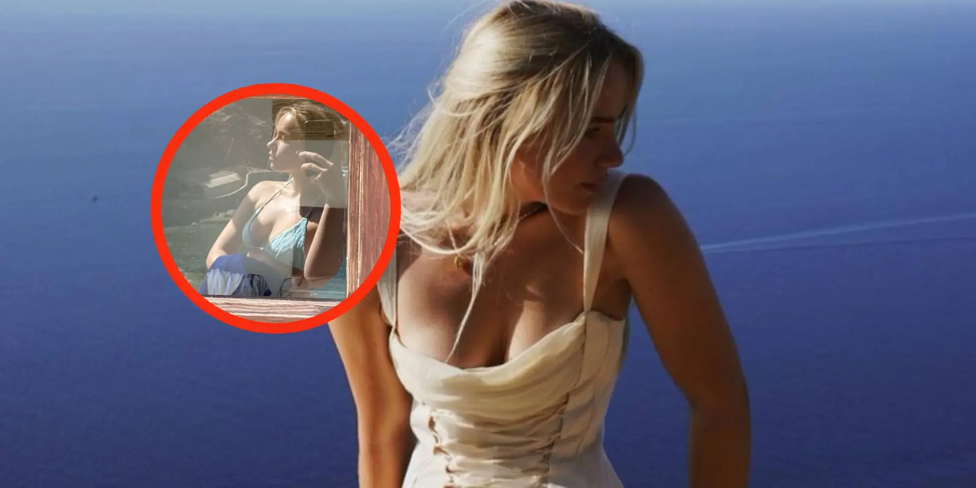 foto juultje tieleman draagt nauwelijks nog kleding tijdens zonnige vakantie
