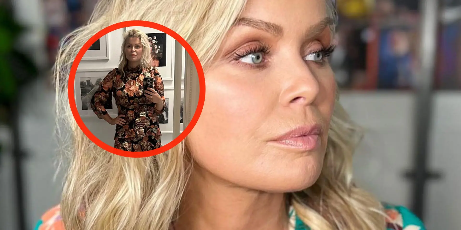 foto kletsnatte bridget maasland laat zich diep in haar topje kijken