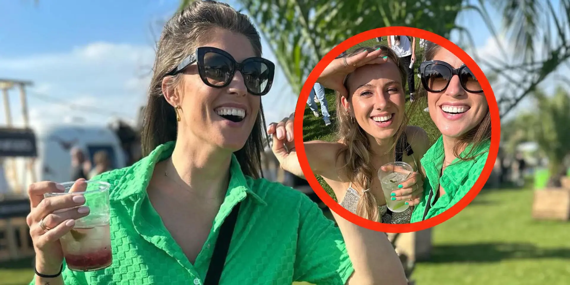 foto marieke elsinga geniet van laatste zon in spannend pakje
